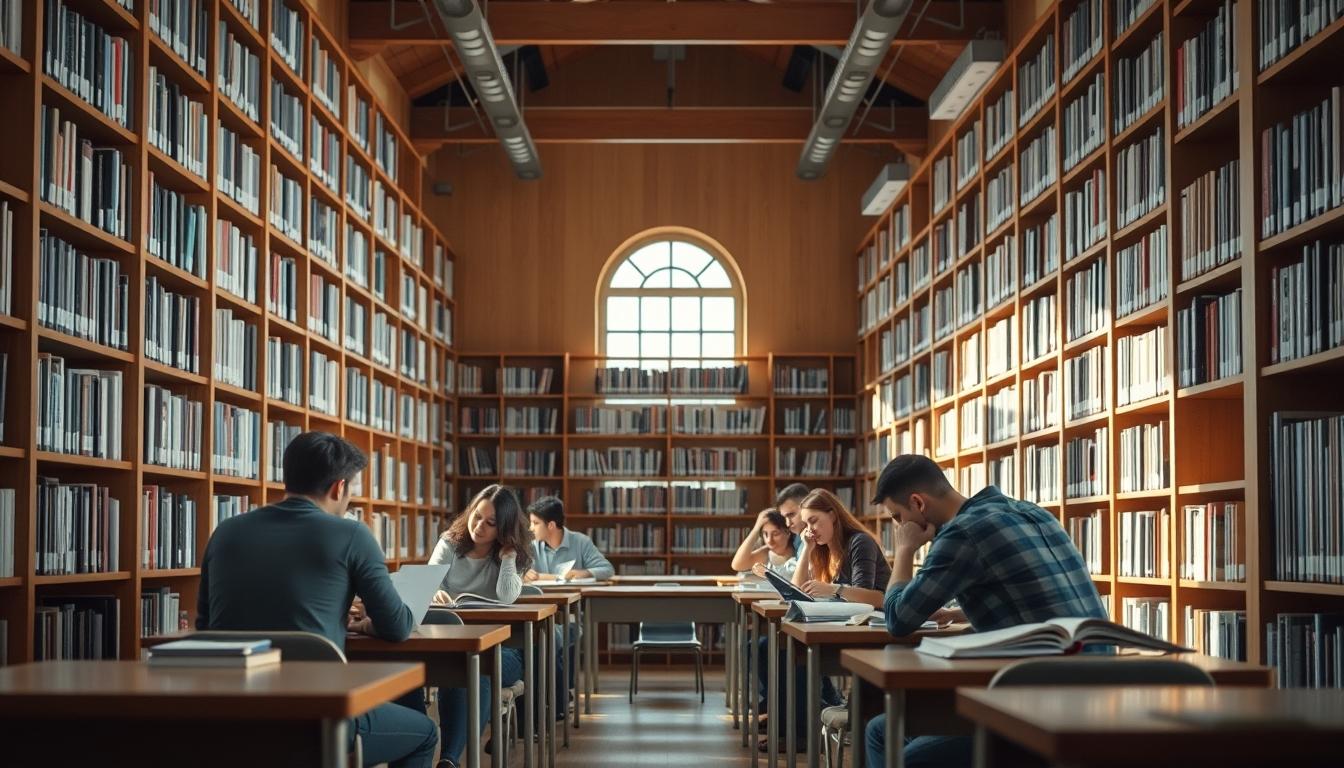 Students working in research laboratory